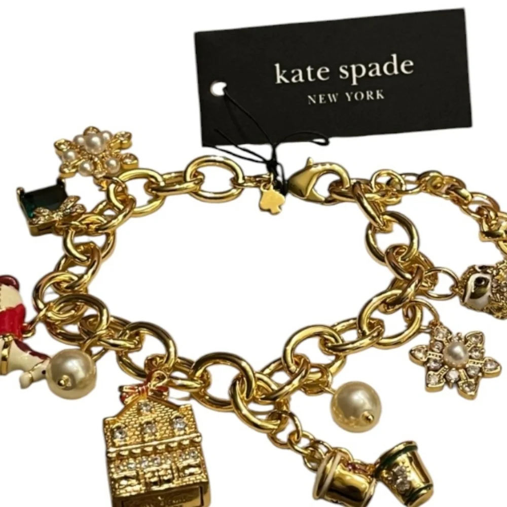 NWT NEW Kate Spade New York ♠️ Winter Wonderland Charm Bracelet - Picture 4 of 5